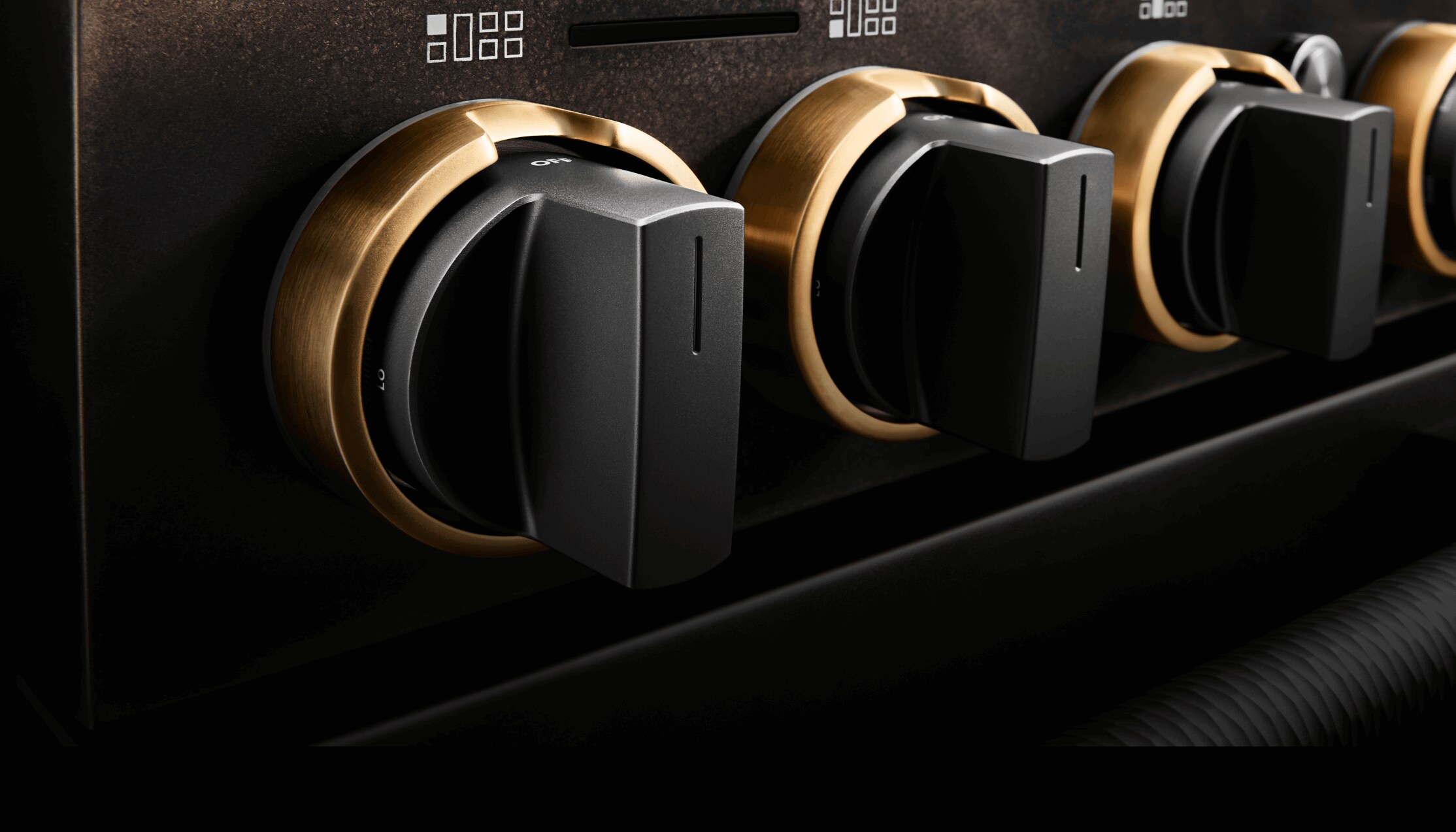 The knobs on the Smoke & Brass Range.